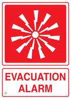 Evacuation Alarm Sign