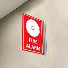 Load image into Gallery viewer, Fire Alarm – Double-Sided Off-Wall Sign