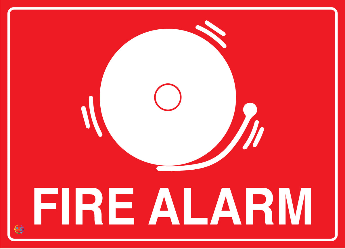 Fire Alarn Sign Fire Alarm Sign | Fire Safety Identification Sign | K2K Signs Australia