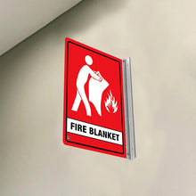 Load image into Gallery viewer, Fire Blanket – Double-Sided Off-Wall Sign