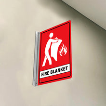 Load image into Gallery viewer, Fire Blanket – Double Sided Off Wall Sign