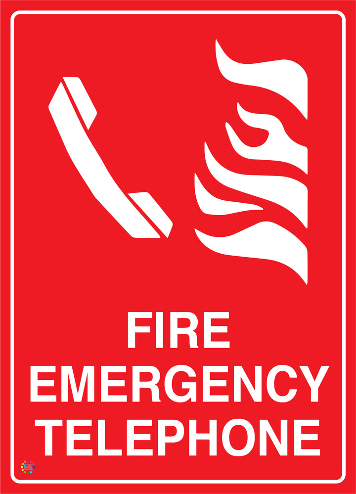 Fire Emergency Telephone Sign