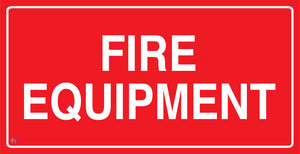 Fire Equipment Sign