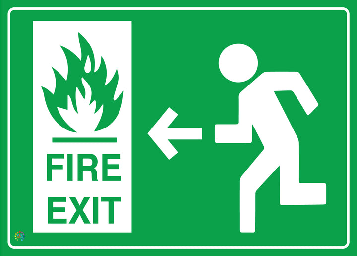 Fire Exit (Left) Sign