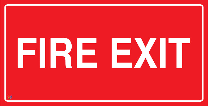 Fire Exit Sign