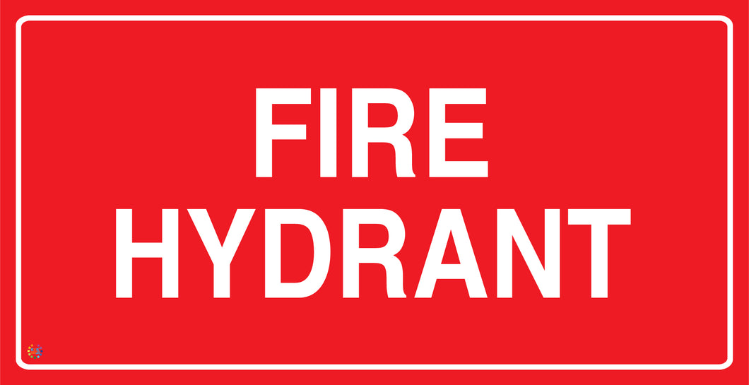 Fire Hydrant Warning Sign