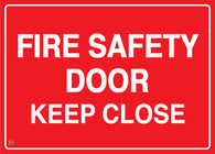 Fire Safety Door Keep Close Sign