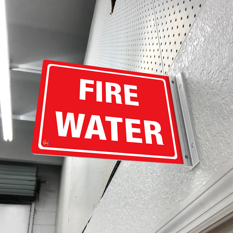 Fire Water – Double-Sided Off-Wall Sign | K2K Signs Australia
