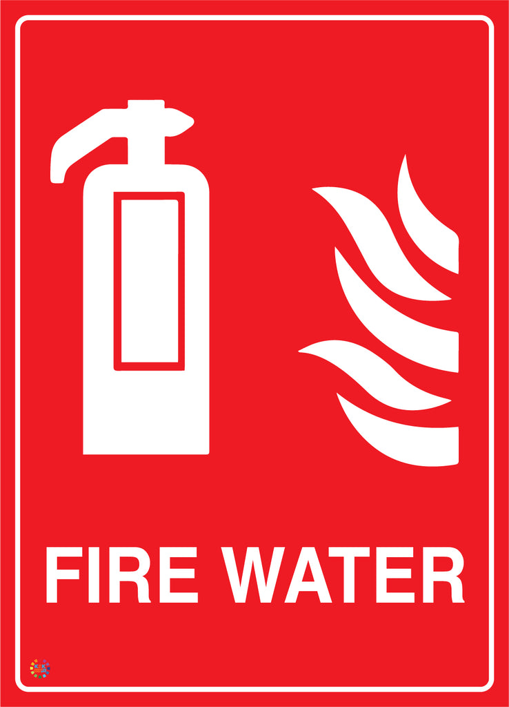 Water Sign Fire Sign Fire Water Sign | Fire Safety Identification Signage | K2K Signs Australia