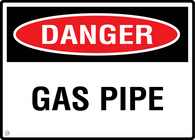 Danger Gas Pipe