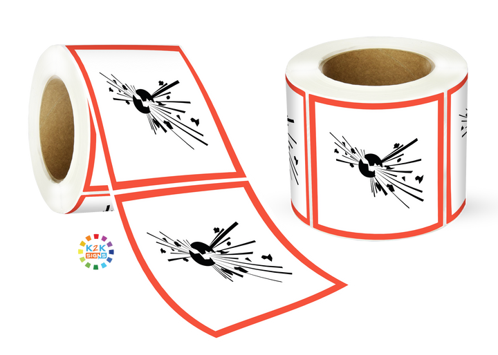 Explosive - GHS Sign Label Roll
