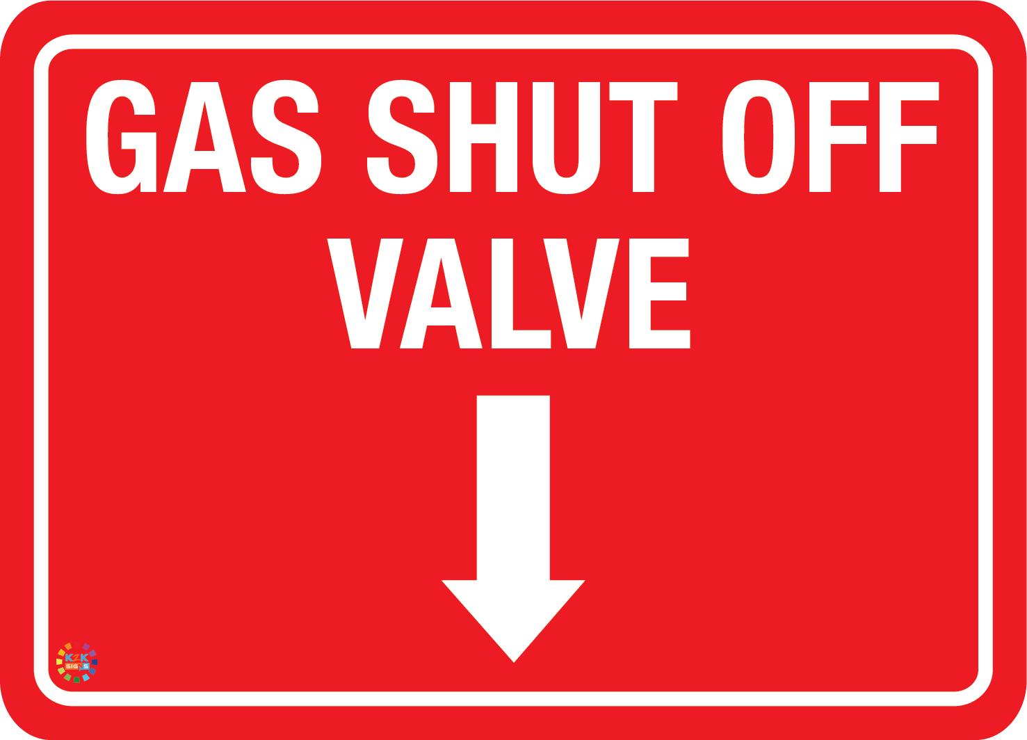 Gas Shut Off Valve F-1040 - Safety Signs Dublin - View #8