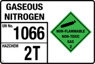 Gaseous Nitrogen Signage