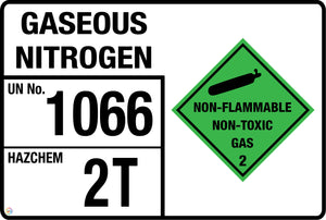 Gaseous Nitrogen Signage