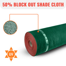 Load image into Gallery viewer, Green Shade Cloth 50% -Block Out