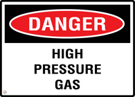 Danger High Pressure gas