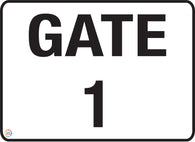 Gate 1 Sign