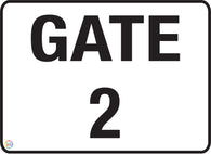 Gate 2 Sign