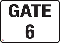 Gate 6 Sign