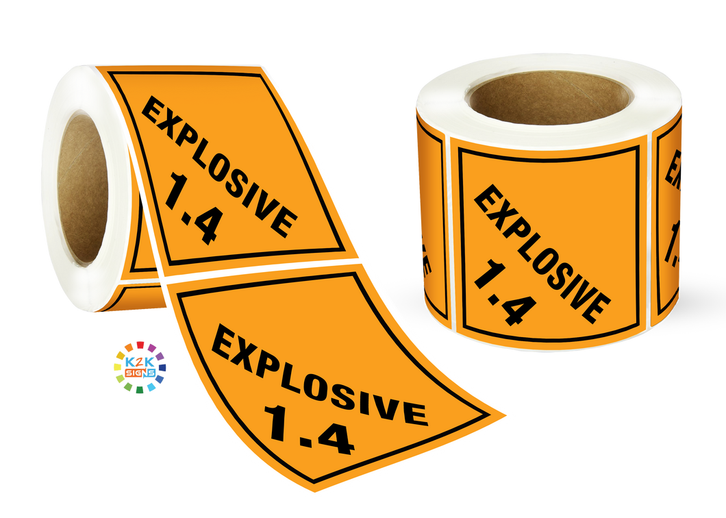 Class 1 Explosive 1.4 Label Roll