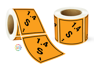 Explosive 1.4 S 1 Sign Label Roll