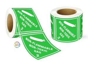 Class 2 Non-Flammable Non-Toxic Gas Label Roll