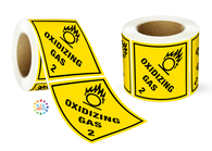 Class 2 Oxidizing Gas Label Roll