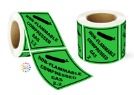 Class 2 Non Flammable Compressed Gas 2.2 Label Roll