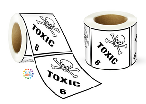 Class 6 Toxic Label Roll