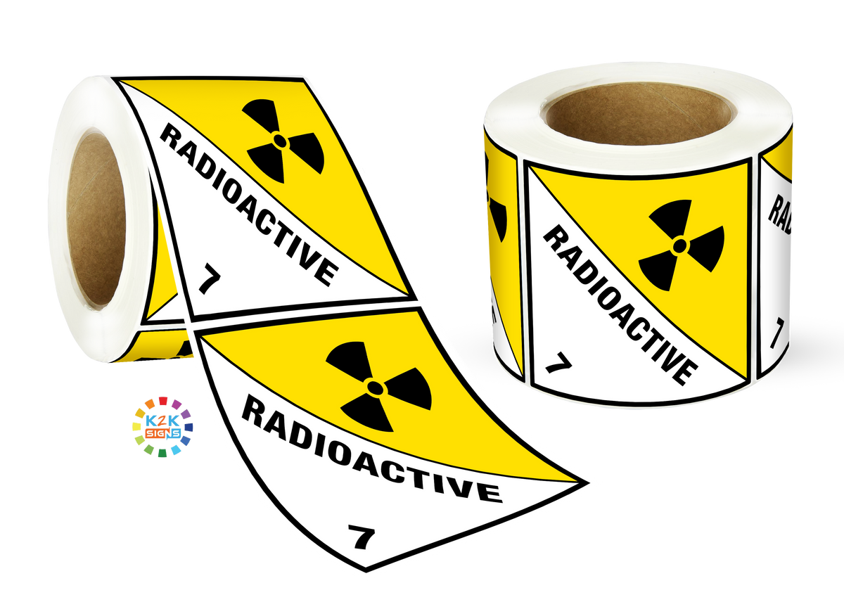Class 7 Radioactive Label Roll | K2K Signs Australia