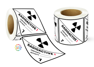 Class 7 Radioactive Label Roll