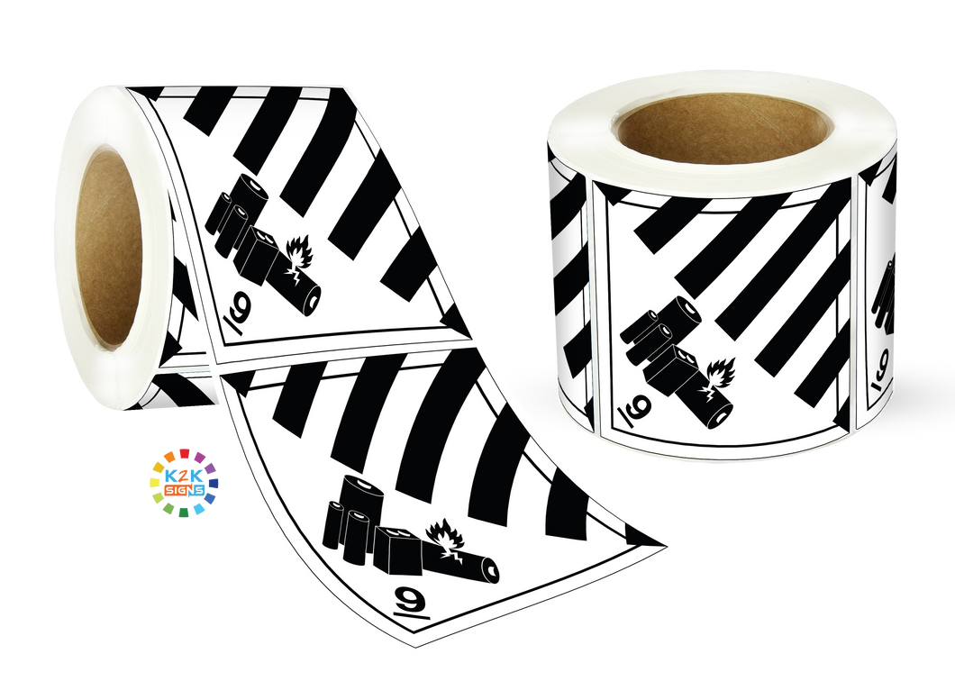 Class 9 Lithium Label Roll
