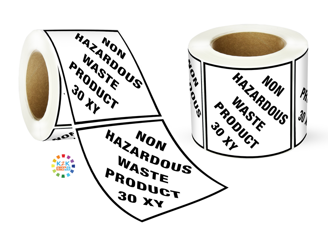 Non Hazadous Waste Product 30XY Label Roll