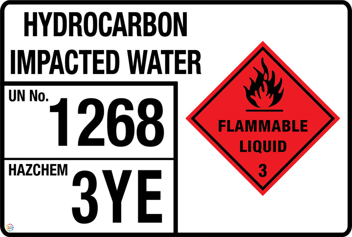 Hydro Interruption Sign Hydrocarbon Impacted Water Signage | K2K Signs Australia