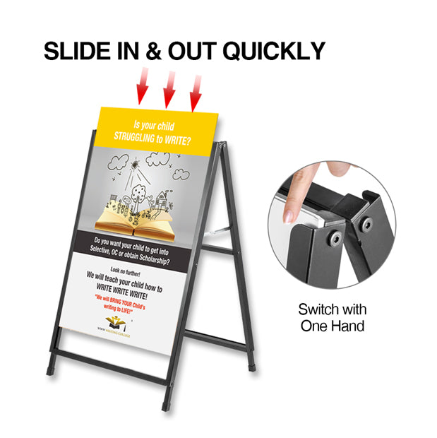 Core Flute Insert Custom Printed Corflute Insert A-Frame Pavement Sign | K2K Signs