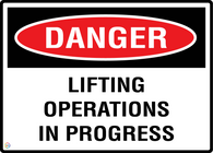 Danger Lifting Operations In Progress