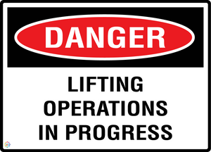 Danger Lifting Operations In Progress