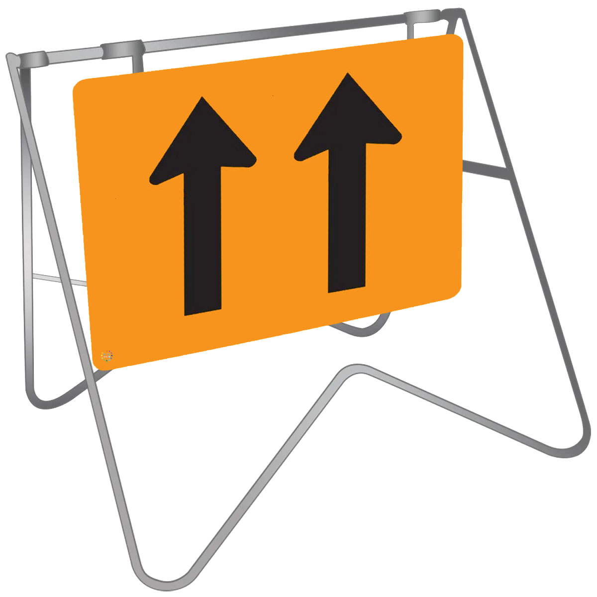 Line Status Sign Lane Status Both Lanes Ahead - Swing Stand & Sign | K2K Signs Australia