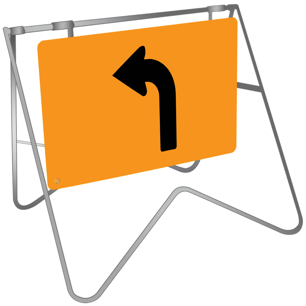 Lane Status Left Turn - Swing Stand & Sign | K2K Signs Australia