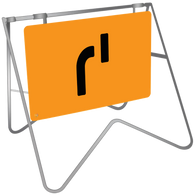Lane Status No Right Turn - Swing Stand & Sign 