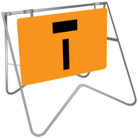 Lane Status No Through Road - Swing Stand & Sign