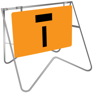 Lane Status No Through Road - Swing Stand & Sign