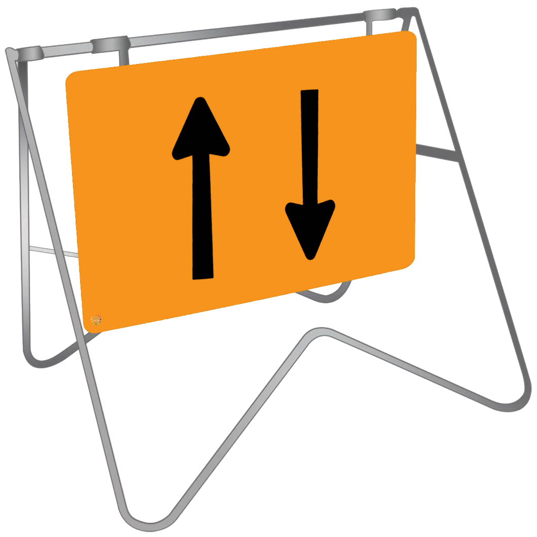 Lane 3. Open Sign Lane Status Sign Both Lanes Open - Swing Stand & Sign | K2K Signs Australia