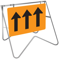 Lane Status Three Lanes Ahead - Swing Stand & Signage