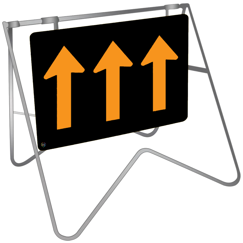 Lane status three lanes ahead - Swing Stand & Sign | K2K Signs Australia