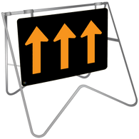 Lane status three lanes ahead - Swing Stand & Sign