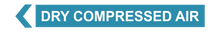 Load image into Gallery viewer, Left Arrow Dry Compressed Air - Pipe Marker Labels