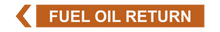 Load image into Gallery viewer, Left Arrow Fuel Oil Return - Pipe Marker Labels