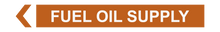 Load image into Gallery viewer, Left Arrow Fuel Oil Supply - Pipe Marker Labels