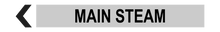 Load image into Gallery viewer, Left Arrow Main Steam - Pipe Marker Labels